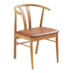 Artenara spisebordsstol, eg/brun