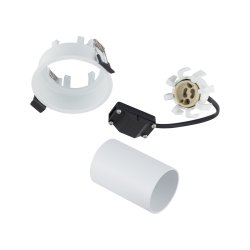 Mono Slide, cylinderspot med justering, Hvid