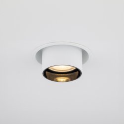 Mono Slide, cylinderspot med justering, Hvid/Sort