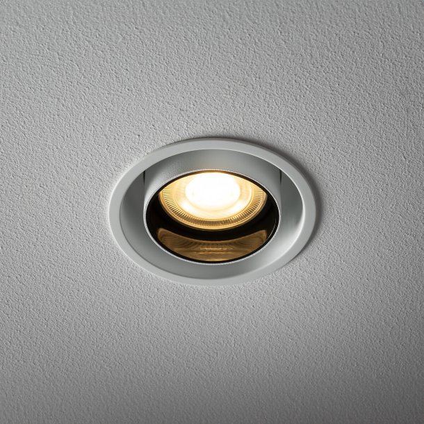 Mono Slide, cylinderspot med justering, Hvid/Sort