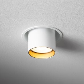 Mono Slide, cylinderspot med justering, Hvid/Guld