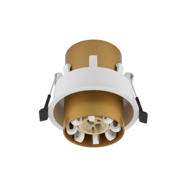 Mono Slide, cylinderspot med justering, Satine Gold/Hvid