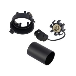 Mono Slide, cylinderspot med justering, Sort