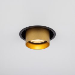 Mono Slide, cylinderspot med justering, Satine Gold/Sort