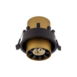 Mono Slide, cylinderspot med justering, Satine Gold/Sort