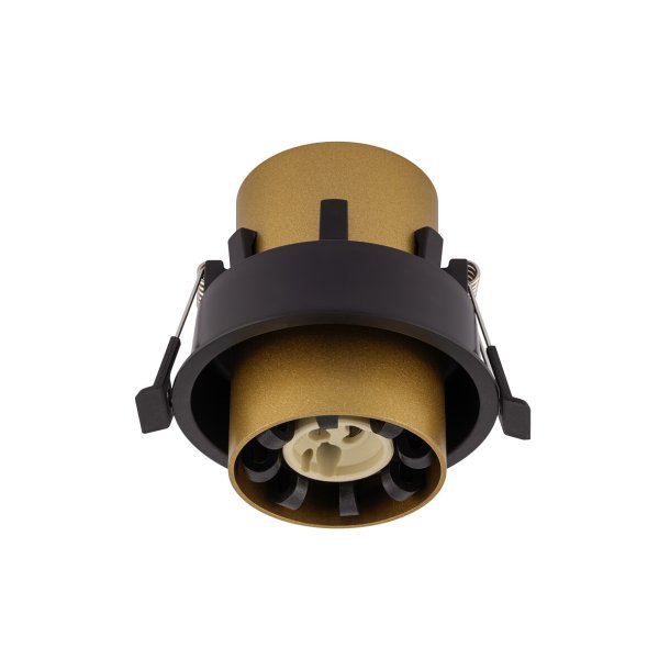 Mono Slide, cylinderspot med justering, Satine Gold/Sort