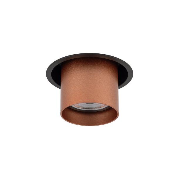 Mono Slide, cylinderspot med justering, Kobber/Sort