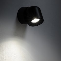 Oscar, Sort pbygningsspot til gu10, roterbar