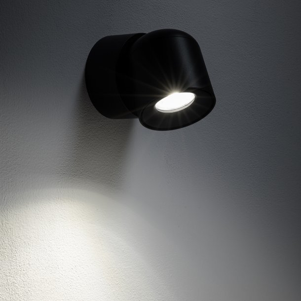 Oscar, Sort pbygningsspot til gu10, roterbar