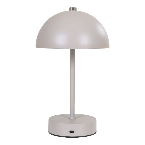 Holt, LED bordlampe, genopladelig, sand/stl