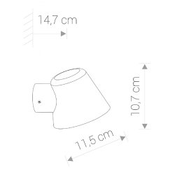 Vglampe, SOUL, inde- og udendrslampe GU10