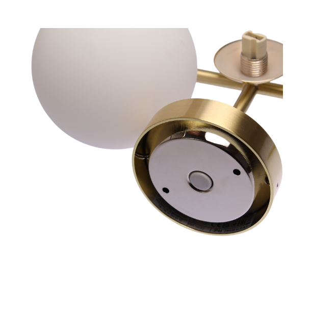 Aralia, vglampe med glaskuppel