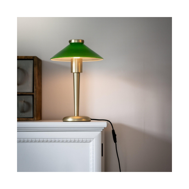 August GRN/messing bordlampe