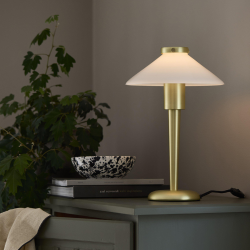 August HVID/messing bordlampe