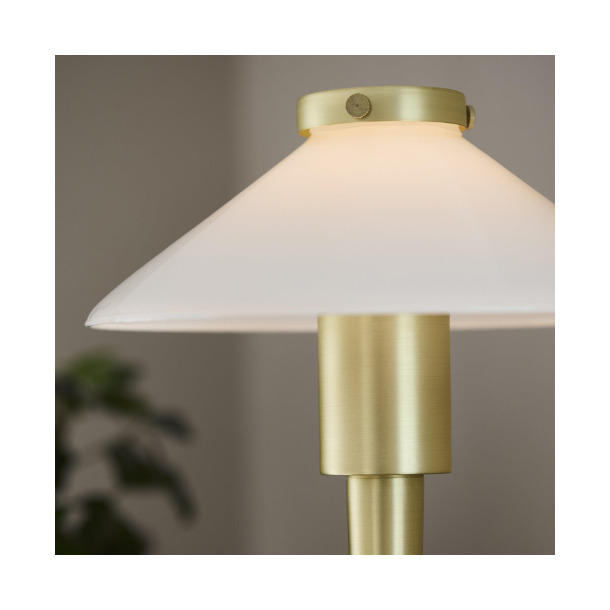 August HVID/messing bordlampe