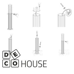 Jardin Sort, pullert/bed lampe