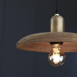 BLISS nature med guld, E27 pendel lampe