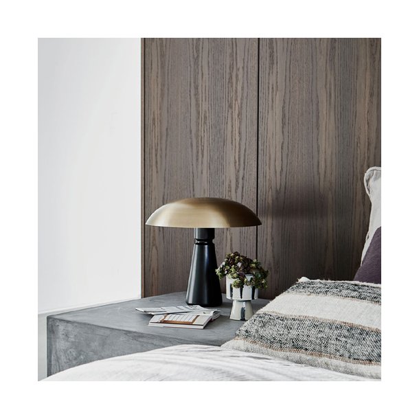 Bordlampe Thane, Messing/sort metal