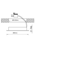 Underskabsspot / mbelspot LED 
