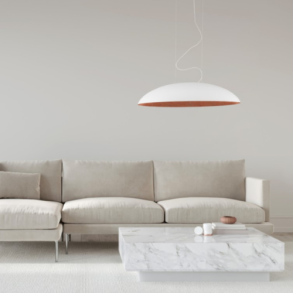 CANOE, Hvid cobber, loftslampe med E27 sokler