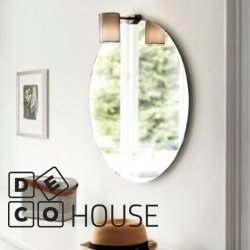 Spejllampe, CIRCULO Blank Krom 