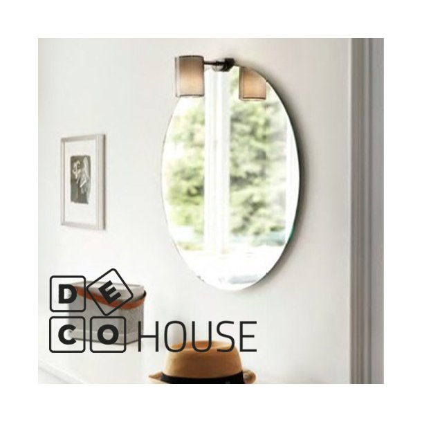 Spejllampe, CIRCULO Blank Krom 