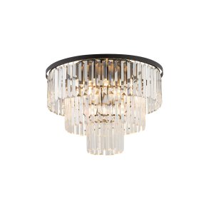 Cristal M, loftlampe med sort krans 