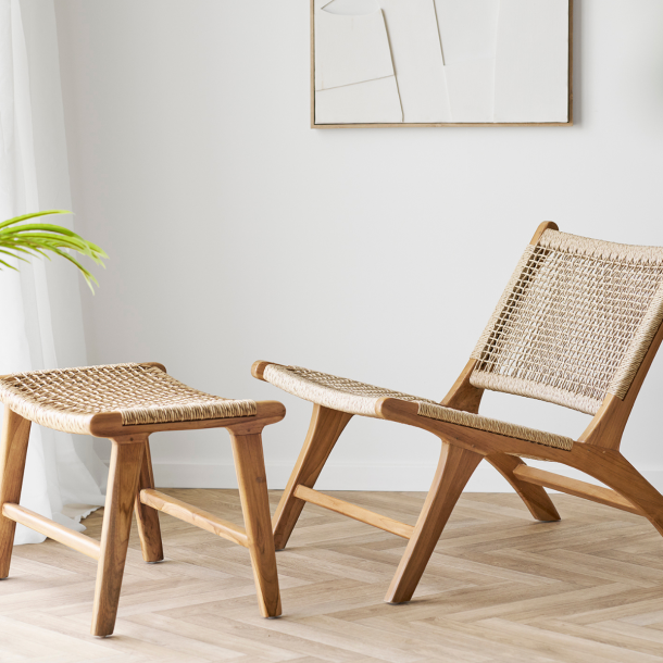 Derby st, stol &amp; fodskammel  