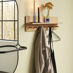 Vgspejl i sort metal med bjlestang