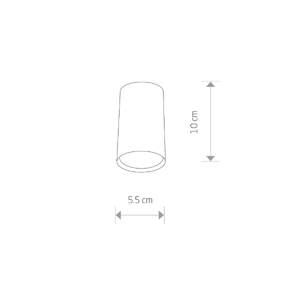 EYE Brass Cylinder S pbygningsspot