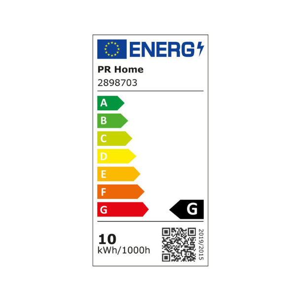 Glow, sort, lyskde med 10 faste lyskilder
