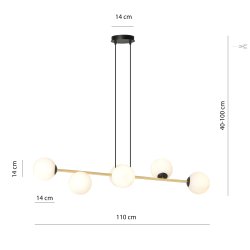 GRAVITY 6 BL guld/sort/opal