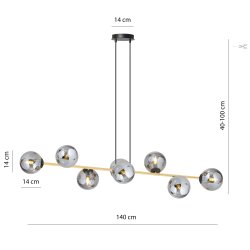 Gravity 8 BL  Guld/Grafit