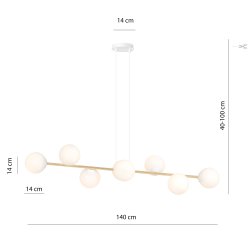 Gravity 8 BL  Guld/hvid/Opal 