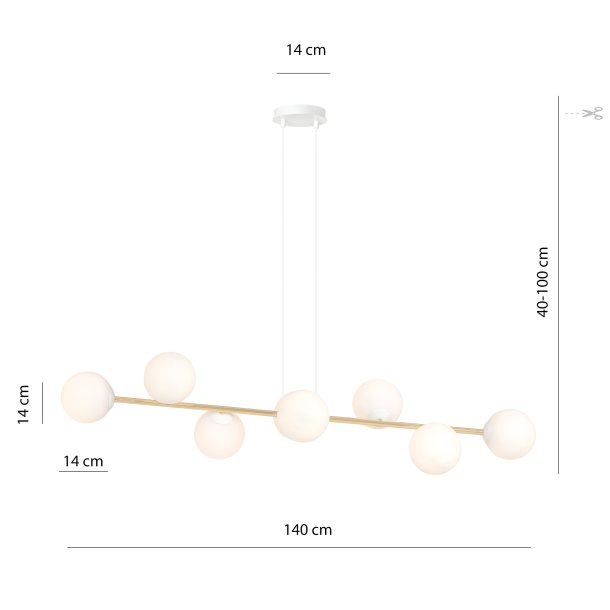 Gravity 8 BL  Guld/hvid/Opal 