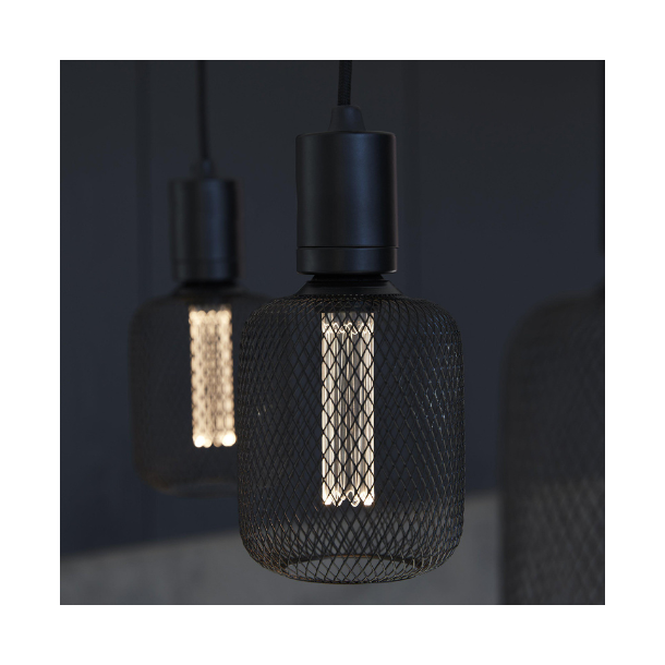 GRID, cylinder, E27 deko pre med metalgitter 