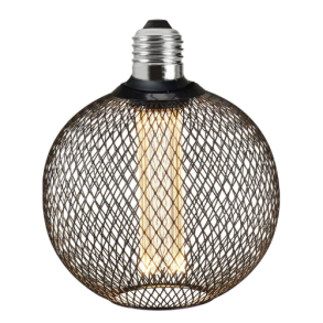 GRID, rund, E27 dekorations pre med metalgitter 