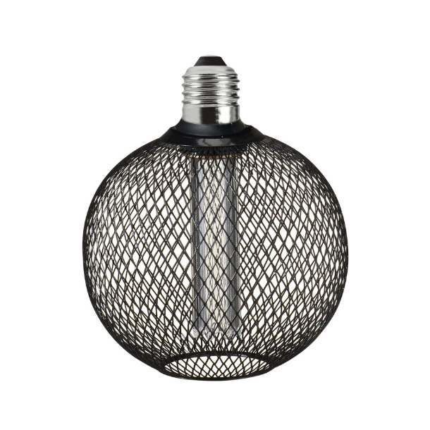 GRID, rund, E27 dekorations pre med metalgitter 