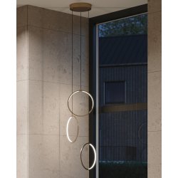 Halo, brstet messing