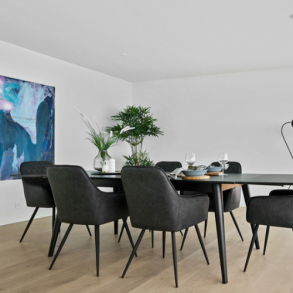 Harbo, stol, mrk gr PU