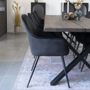 Harbo, stol, sort velour