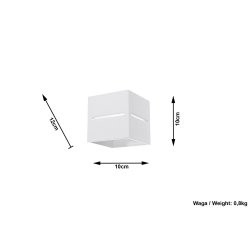 Vglampe,  Kube model med up/down light, LOBO