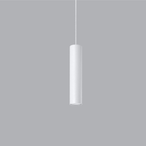 Pendel Single LAGOS, hvid cylinder pendel til GU10 pre 
