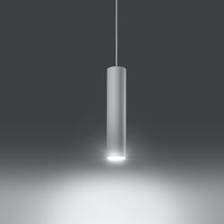 Pendel Single LAGOS, hvid cylinder pendel til GU10 pre 