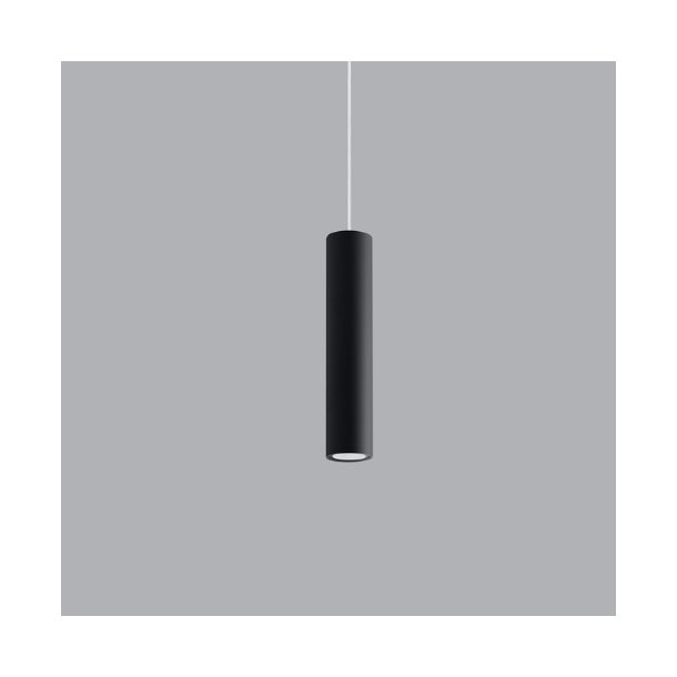 Blå Tempel Mose Pendel Single LAGOS, sort cylinder pendel til GU10 pære - Loftlamper -  DeCoHouse
