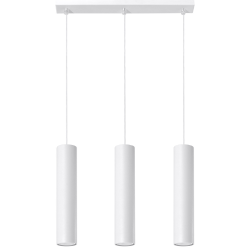 Pendel Trippel LAGOS, hvid cylinder pendel til GU10 pre 