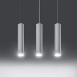 Pendel Trippel LAGOS, hvid cylinder pendel til GU10 pre 