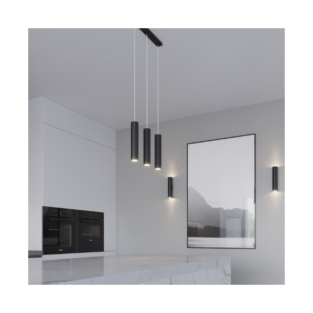 Pendel Trippel LAGOS, sort cylinder pendel til GU10 pre 