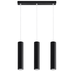 Pendel Trippel LAGOS, sort cylinder pendel til GU10 pre 