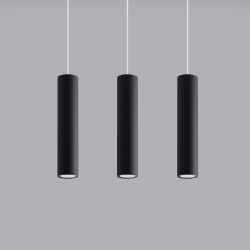Pendel Trippel LAGOS, sort cylinder pendel til GU10 pre 